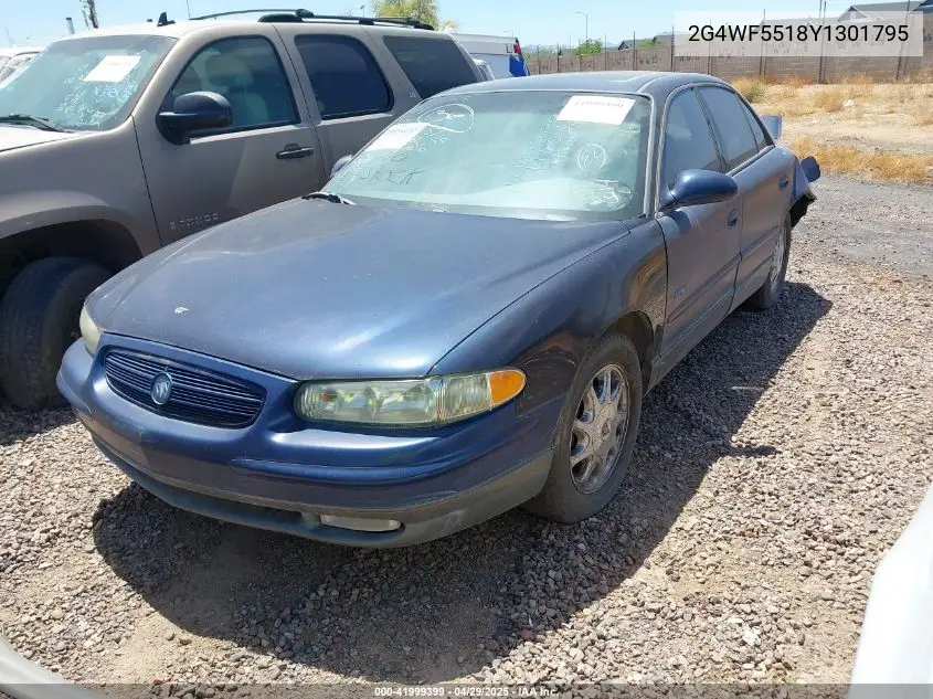 2000 Buick Regal Gs VIN: 2G4WF5518Y1301795 Lot: 41999399