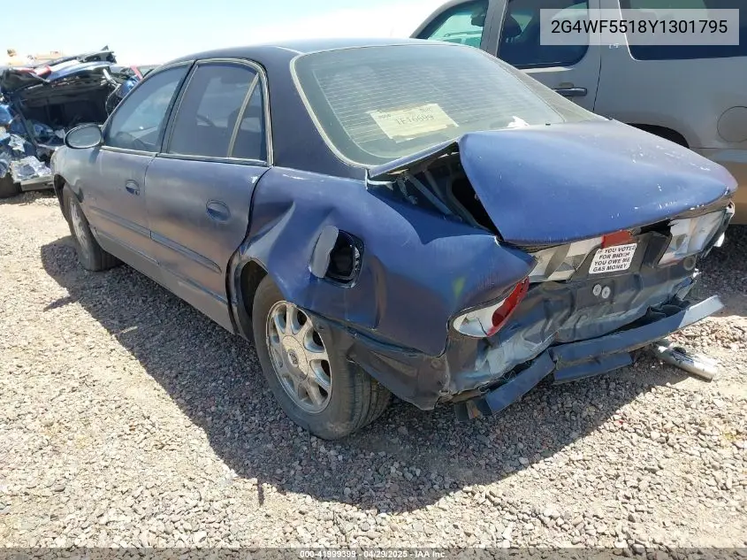 2000 Buick Regal Gs VIN: 2G4WF5518Y1301795 Lot: 41999399
