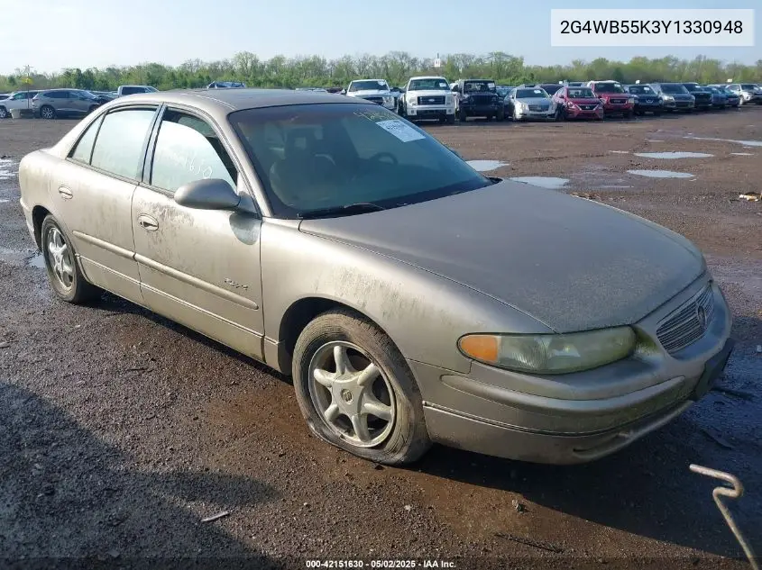 2000 Buick Regal Ls VIN: 2G4WB55K3Y1330948 Lot: 42151630