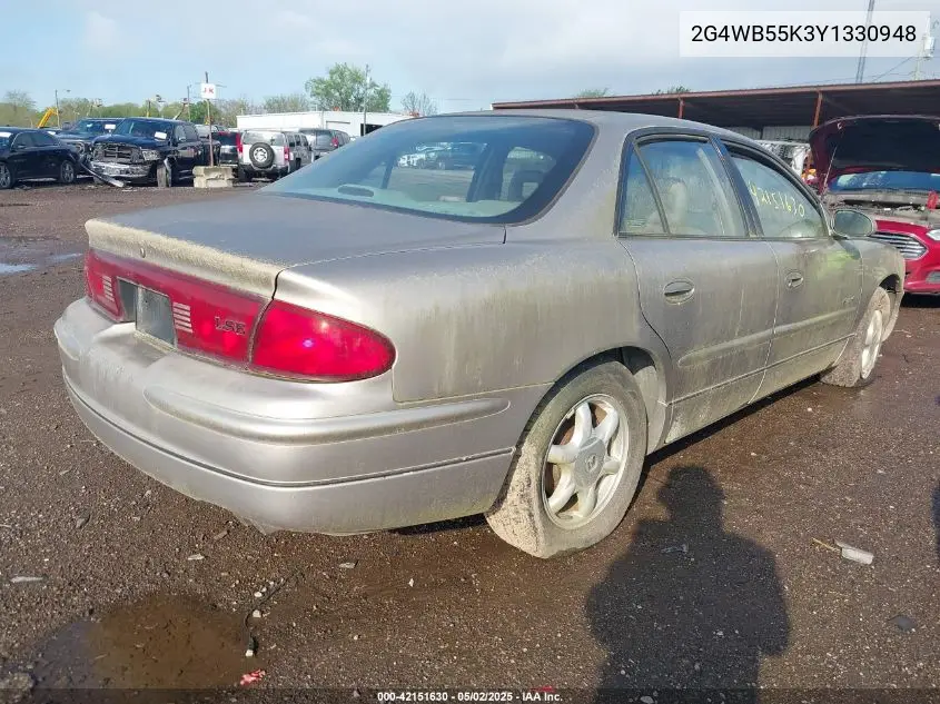 2000 Buick Regal Ls VIN: 2G4WB55K3Y1330948 Lot: 42151630