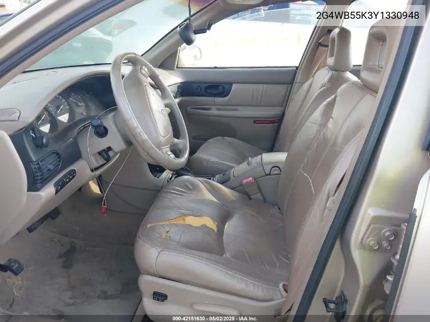 2000 Buick Regal Ls VIN: 2G4WB55K3Y1330948 Lot: 42151630