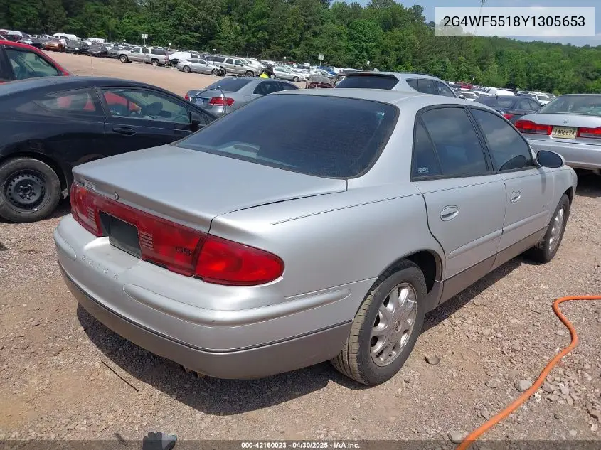 2000 Buick Regal Gs VIN: 2G4WF5518Y1305653 Lot: 42160023