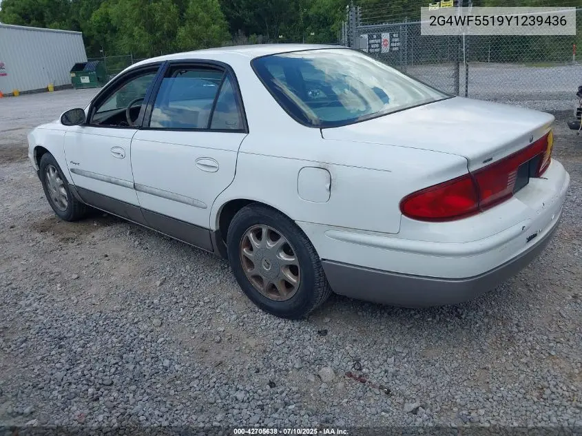 2000 Buick Regal Gs VIN: 2G4WF5519Y1239436 Lot: 42705638