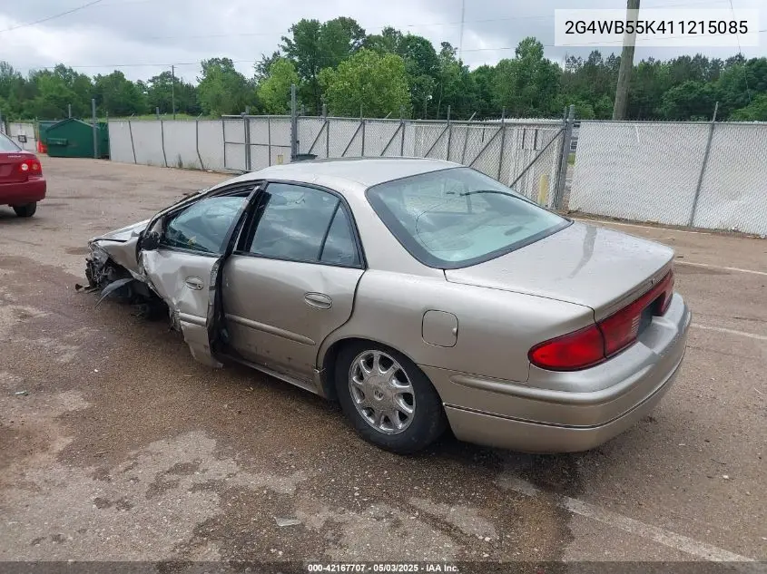 2001 Buick Regal Ls VIN: 2G4WB55K411215085 Lot: 42167707