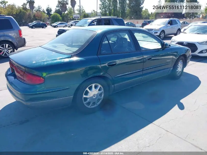 2001 Buick Regal Gs VIN: 2G4WF551611218081 Lot: 42692038