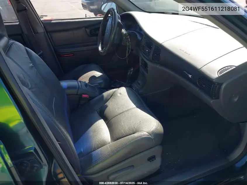 2001 Buick Regal Gs VIN: 2G4WF551611218081 Lot: 42692038