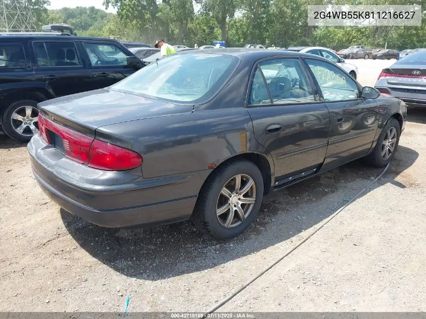 2001 Buick Regal Ls VIN: 2G4WB55K811216627 Lot: 42718159