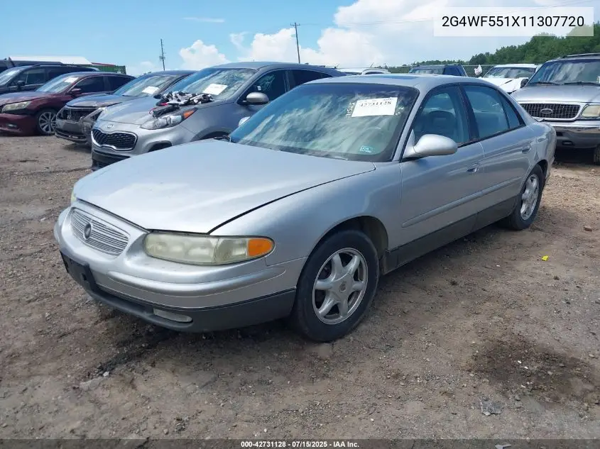 2001 Buick Regal Gs VIN: 2G4WF551X11307720 Lot: 42731128
