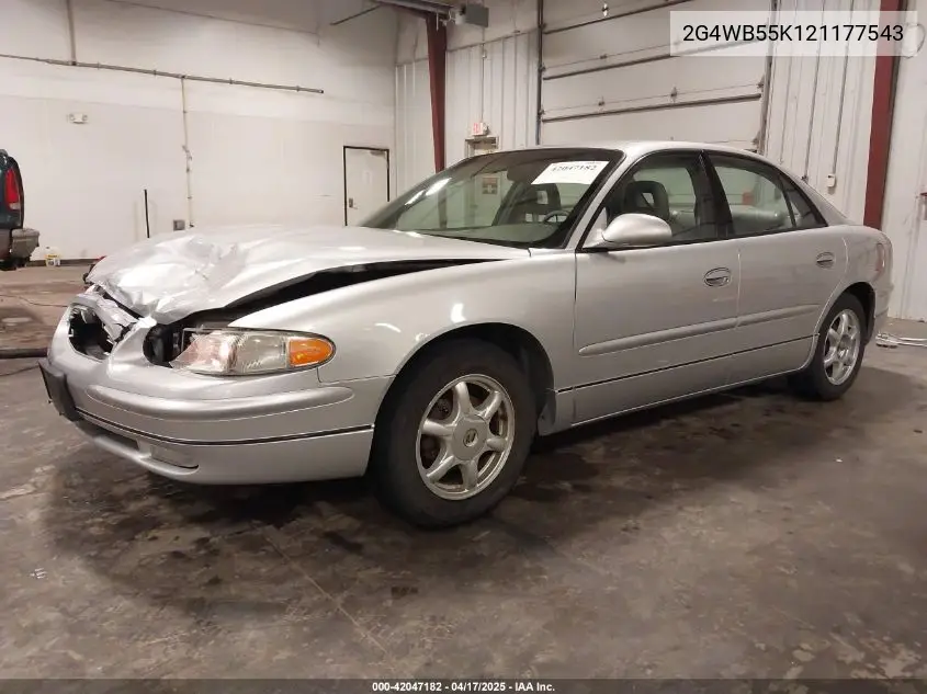 2002 Buick Regal Ls VIN: 2G4WB55K121177543 Lot: 42047182