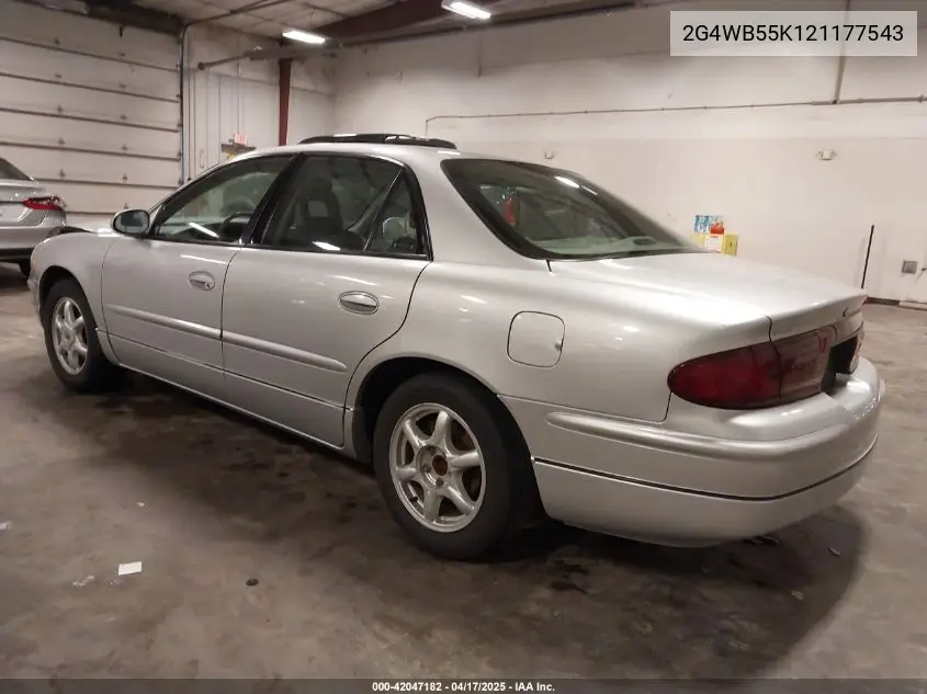 2002 Buick Regal Ls VIN: 2G4WB55K121177543 Lot: 42047182
