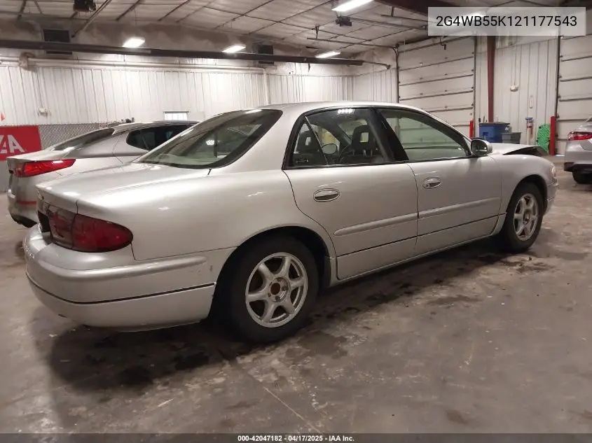 2002 Buick Regal Ls VIN: 2G4WB55K121177543 Lot: 42047182