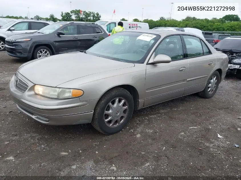 2002 Buick Regal Ls VIN: 2G4WB55K221272998 Lot: 42190154