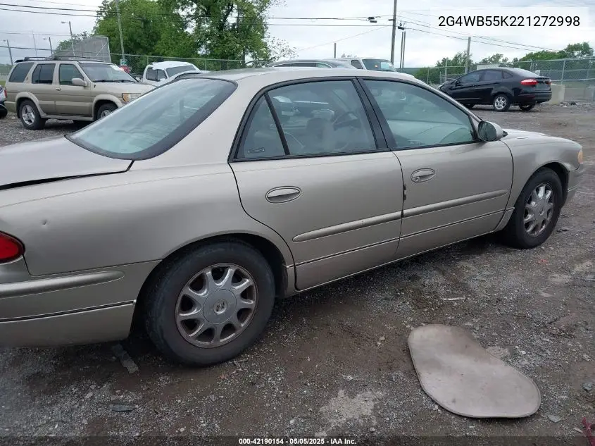 2002 Buick Regal Ls VIN: 2G4WB55K221272998 Lot: 42190154