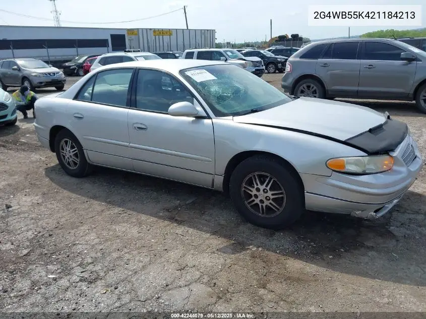 2002 Buick Regal Ls VIN: 2G4WB55K421184213 Lot: 42244079