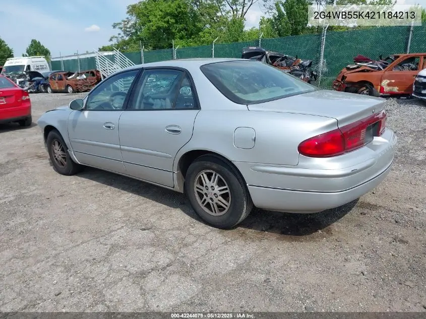 2002 Buick Regal Ls VIN: 2G4WB55K421184213 Lot: 42244079