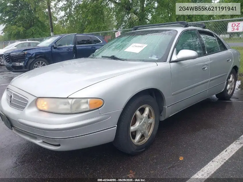 2002 Buick Regal Ls VIN: 2G4WB55K621191941 Lot: 42344095