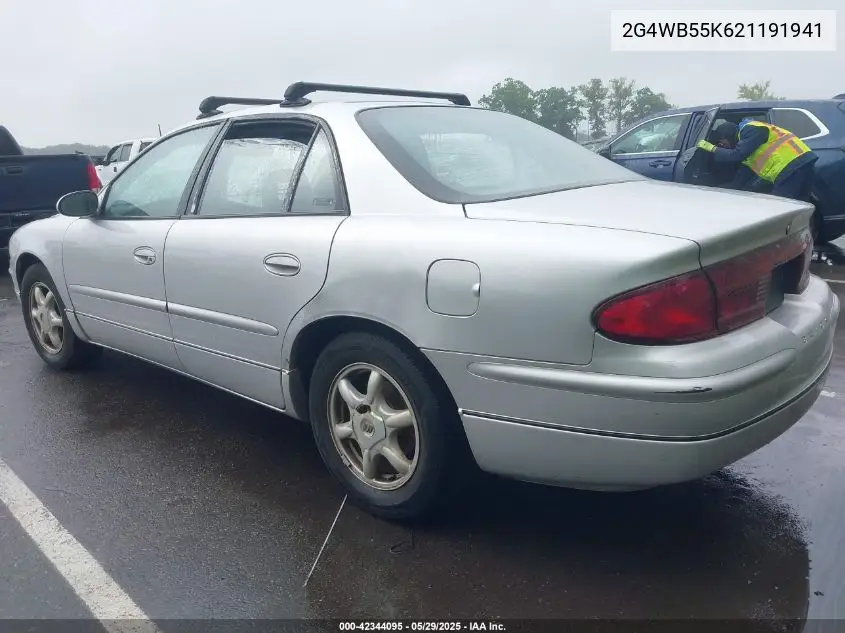 2002 Buick Regal Ls VIN: 2G4WB55K621191941 Lot: 42344095