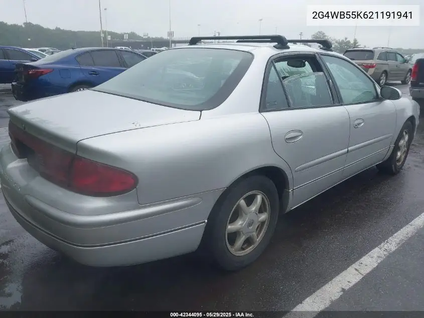 2002 Buick Regal Ls VIN: 2G4WB55K621191941 Lot: 42344095
