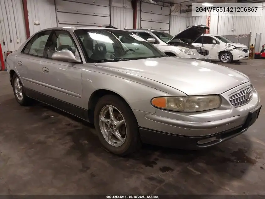 2002 Buick Regal Gs VIN: 2G4WF551421206867 Lot: 42513218