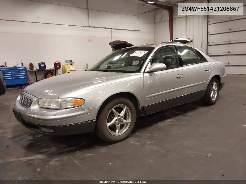 2002 Buick Regal Gs VIN: 2G4WF551421206867 Lot: 42513218