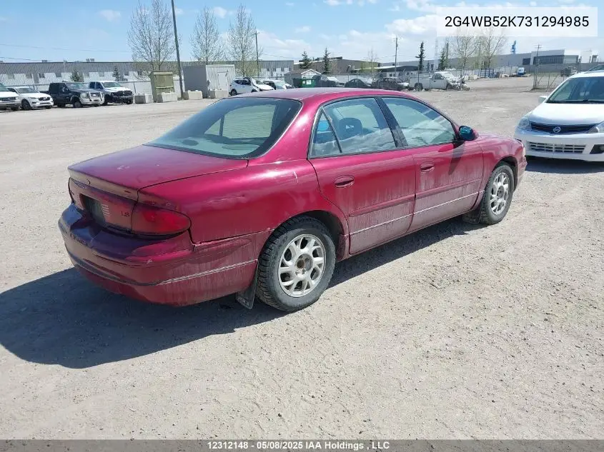 2003 Buick Regal Ls VIN: 2G4WB52K731294985 Lot: 12312148