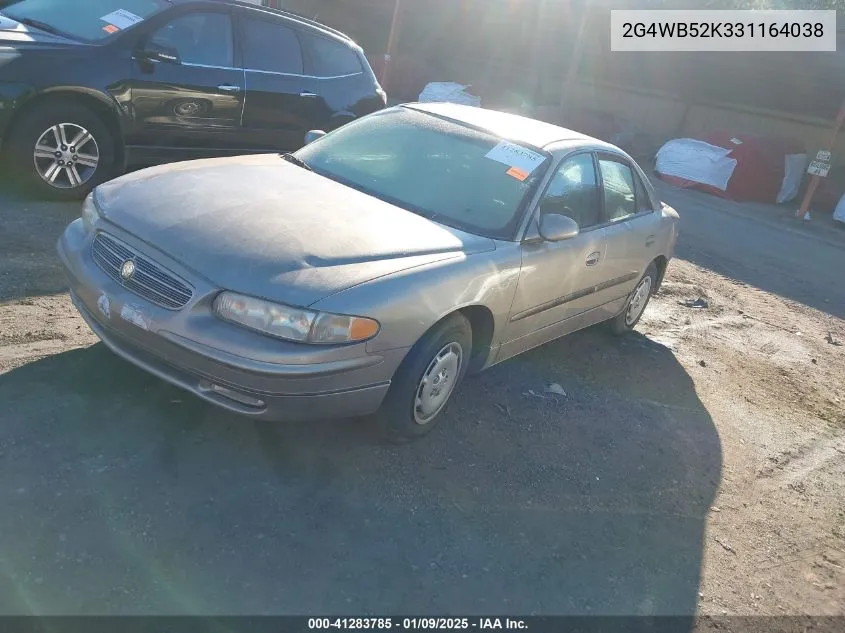 2003 Buick Regal Ls VIN: 2G4WB52K331164038 Lot: 41283785