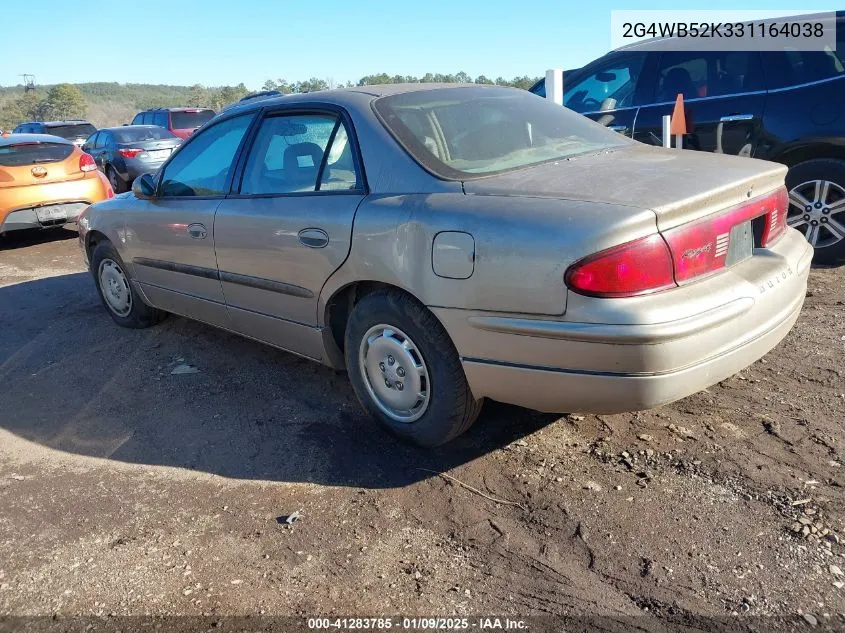 2003 Buick Regal Ls VIN: 2G4WB52K331164038 Lot: 41283785
