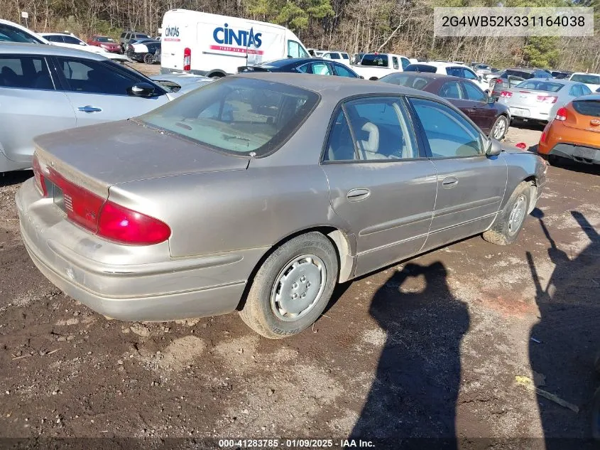 2003 Buick Regal Ls VIN: 2G4WB52K331164038 Lot: 41283785