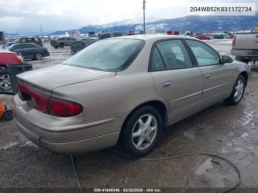2003 Buick Regal Ls VIN: 2G4WB52K831172734 Lot: 41645346