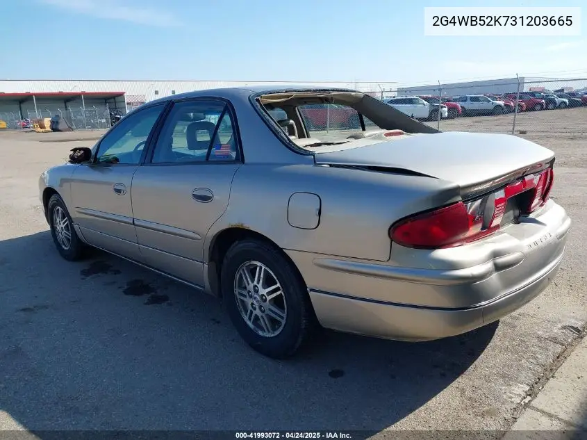 2003 Buick Regal Ls VIN: 2G4WB52K731203665 Lot: 41993072