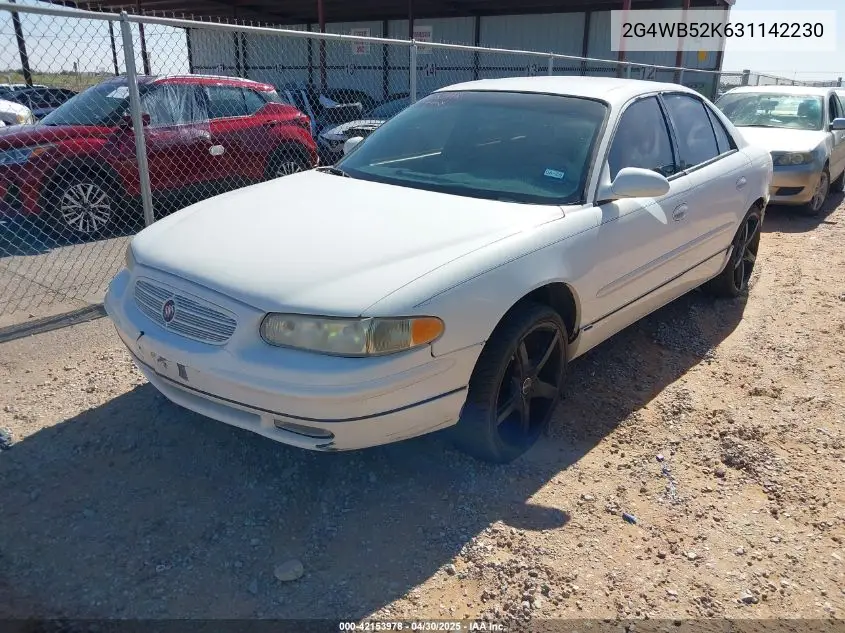 2003 Buick Regal Ls VIN: 2G4WB52K631142230 Lot: 42153978