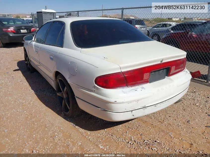 2003 Buick Regal Ls VIN: 2G4WB52K631142230 Lot: 42153978