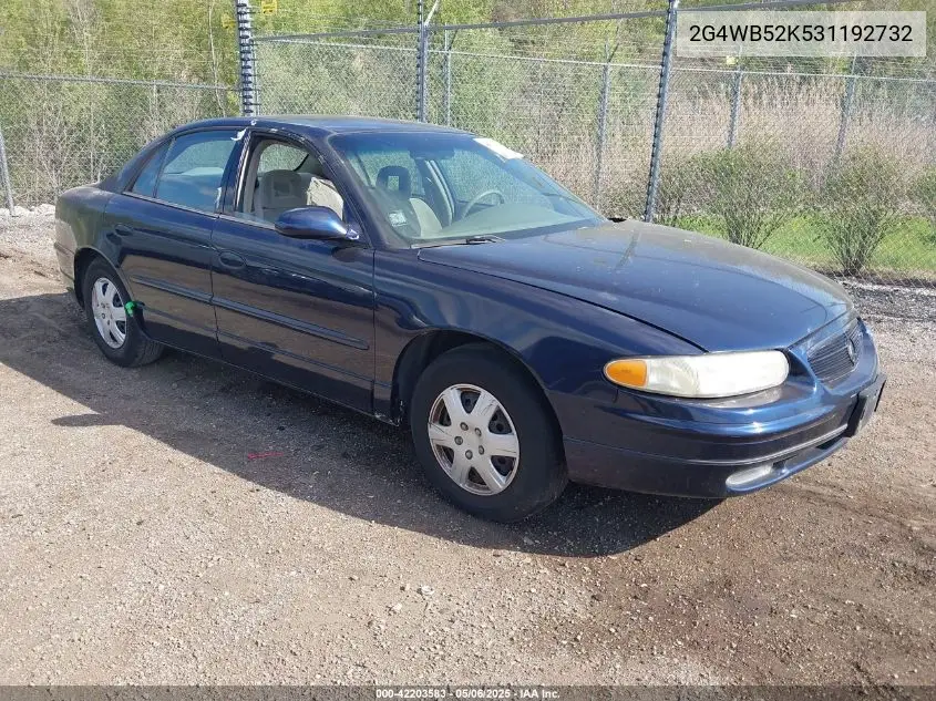2003 Buick Regal Ls VIN: 2G4WB52K531192732 Lot: 42203583