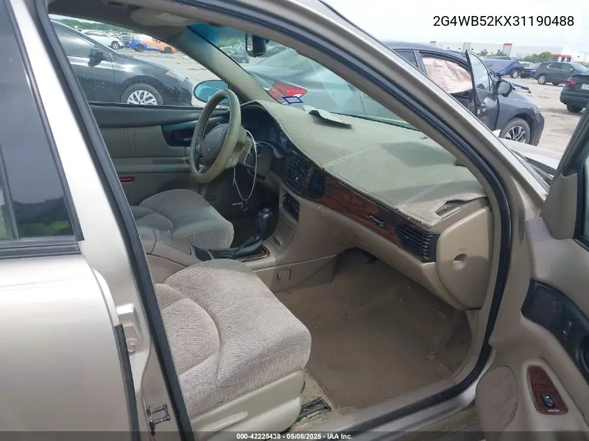2003 Buick Regal Ls VIN: 2G4WB52KX31190488 Lot: 42225438