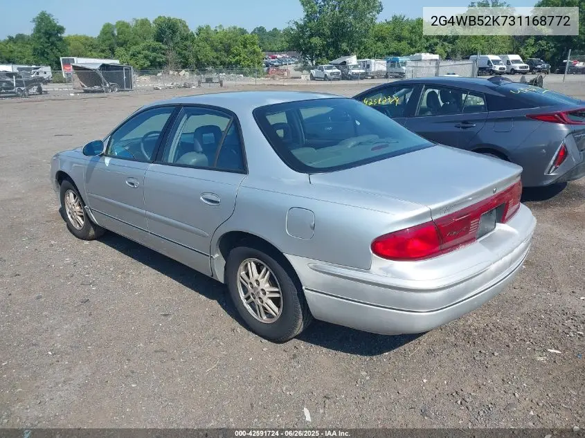2003 Buick Regal Ls VIN: 2G4WB52K731168772 Lot: 42591724