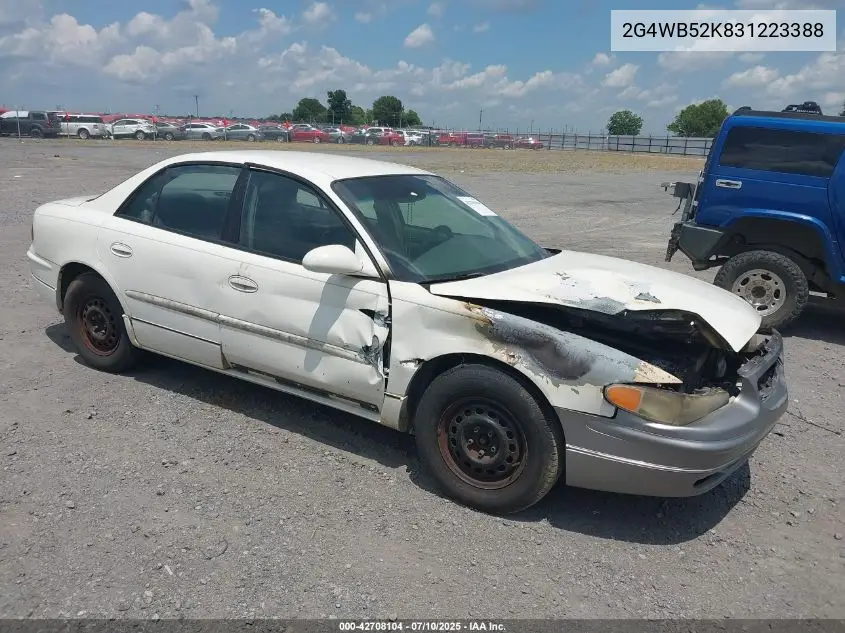 2003 Buick Regal Ls VIN: 2G4WB52K831223388 Lot: 42708104