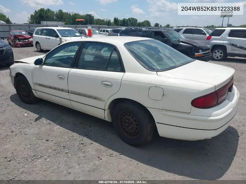 2003 Buick Regal Ls VIN: 2G4WB52K831223388 Lot: 42708104