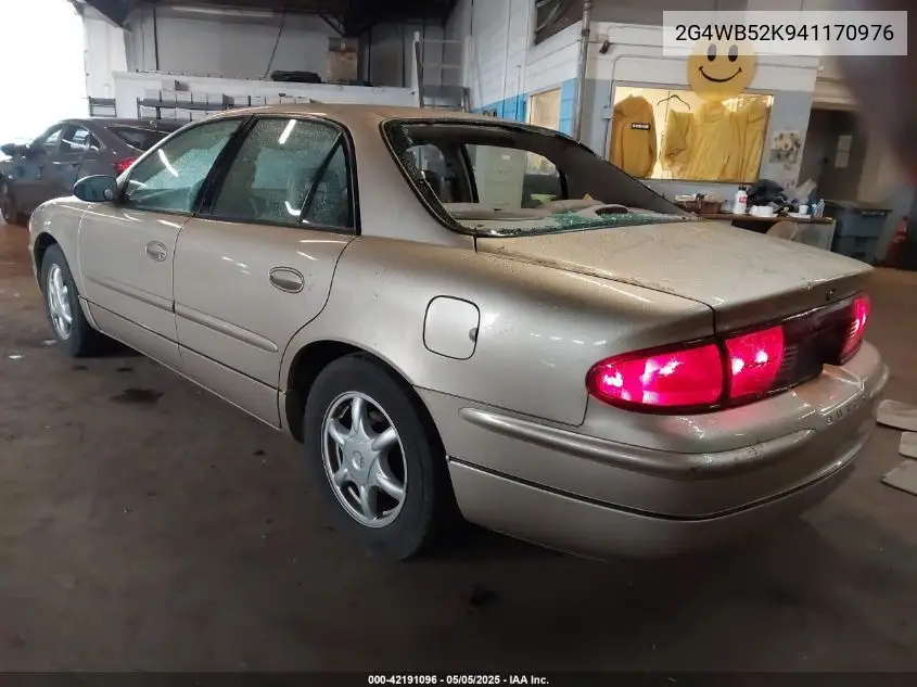 2004 Buick Regal Ls VIN: 2G4WB52K941170976 Lot: 42191096