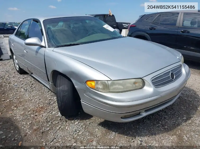 2004 Buick Regal Ls VIN: 2G4WB52K541155486 Lot: 42211775