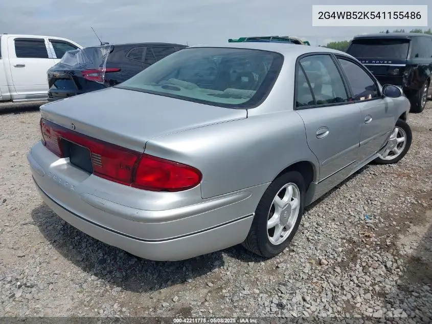 2004 Buick Regal Ls VIN: 2G4WB52K541155486 Lot: 42211775