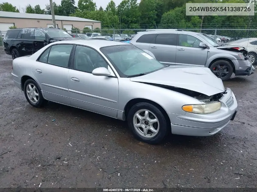 2004 Buick Regal Ls VIN: 2G4WB52K541338726 Lot: 42487270