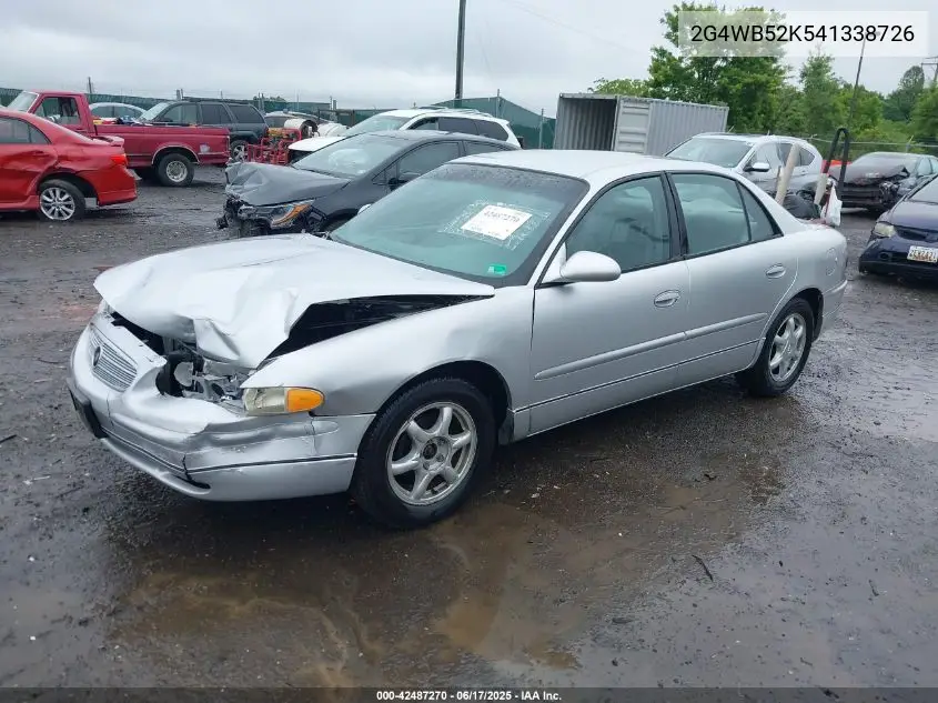 2004 Buick Regal Ls VIN: 2G4WB52K541338726 Lot: 42487270