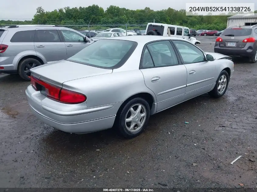 2004 Buick Regal Ls VIN: 2G4WB52K541338726 Lot: 42487270