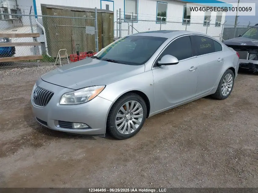 2011 Buick Regal Cxl VIN: W04GP5EC5B1010069 Lot: 12346495
