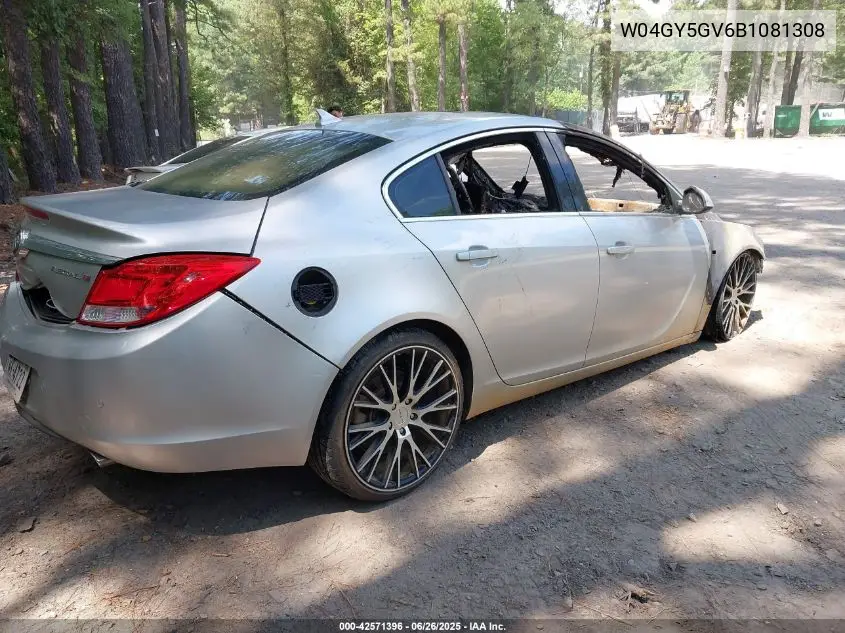 2011 Buick Regal Cxl Turbo Russelsheim VIN: W04GY5GV6B1081308 Lot: 42571396