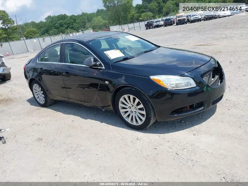 2011 Buick Regal Cxl Oshawa VIN: 2G4GP5ECXB9214654 Lot: 42585278