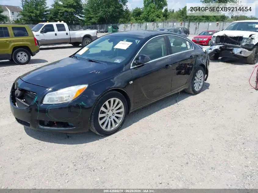 2011 Buick Regal Cxl Oshawa VIN: 2G4GP5ECXB9214654 Lot: 42585278