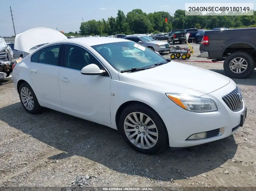 2011 Buick Regal Cxl Oshawa VIN: 2G4GN5EC4B9180149 Lot: 42590834