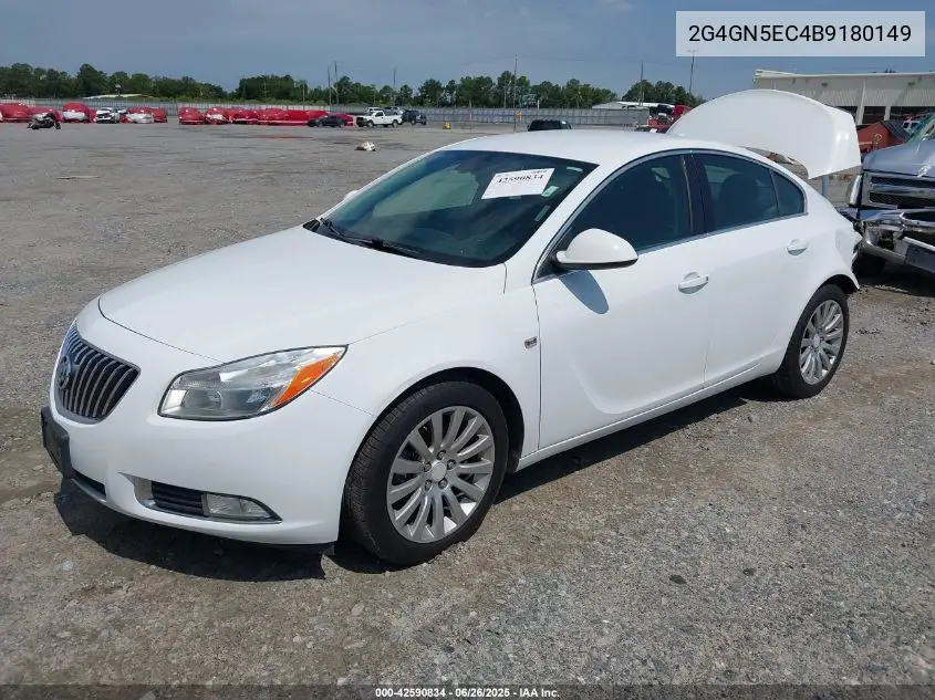2011 Buick Regal Cxl Oshawa VIN: 2G4GN5EC4B9180149 Lot: 42590834