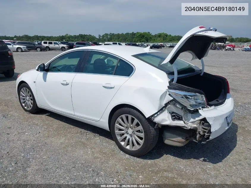 2011 Buick Regal Cxl Oshawa VIN: 2G4GN5EC4B9180149 Lot: 42590834